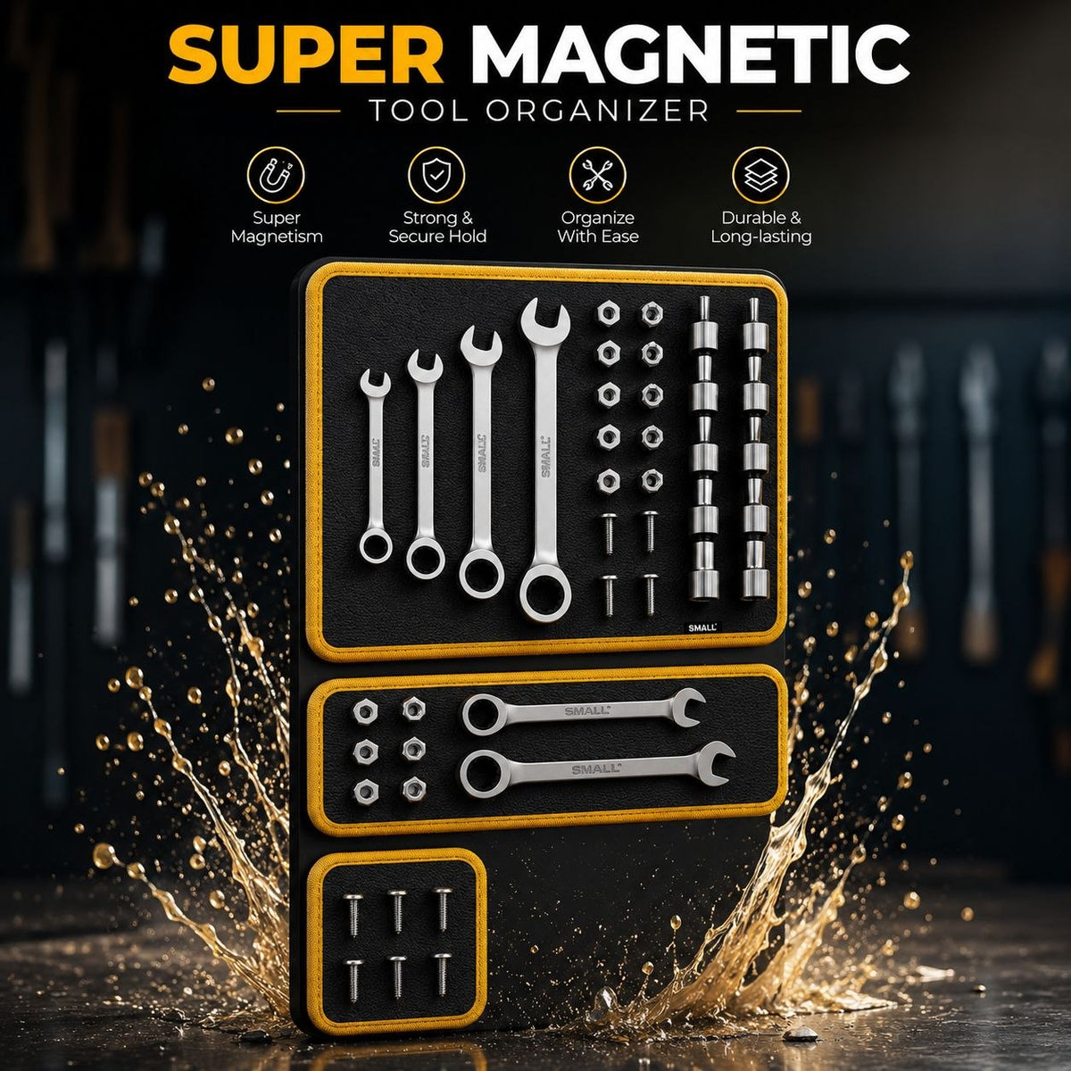 Magnetic Tool Mat – Heavy Duty Magnetic Organizer for Mechanics, Garage & Toolbox