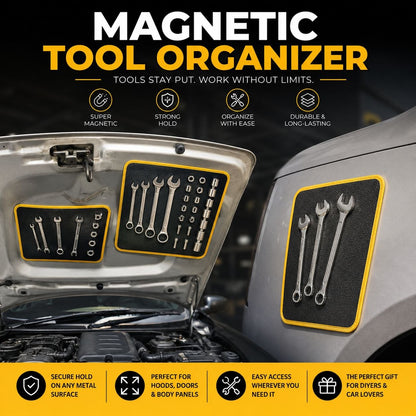 Magnetic Tool Mat – Heavy Duty Magnetic Organizer for Mechanics, Garage & Toolbox