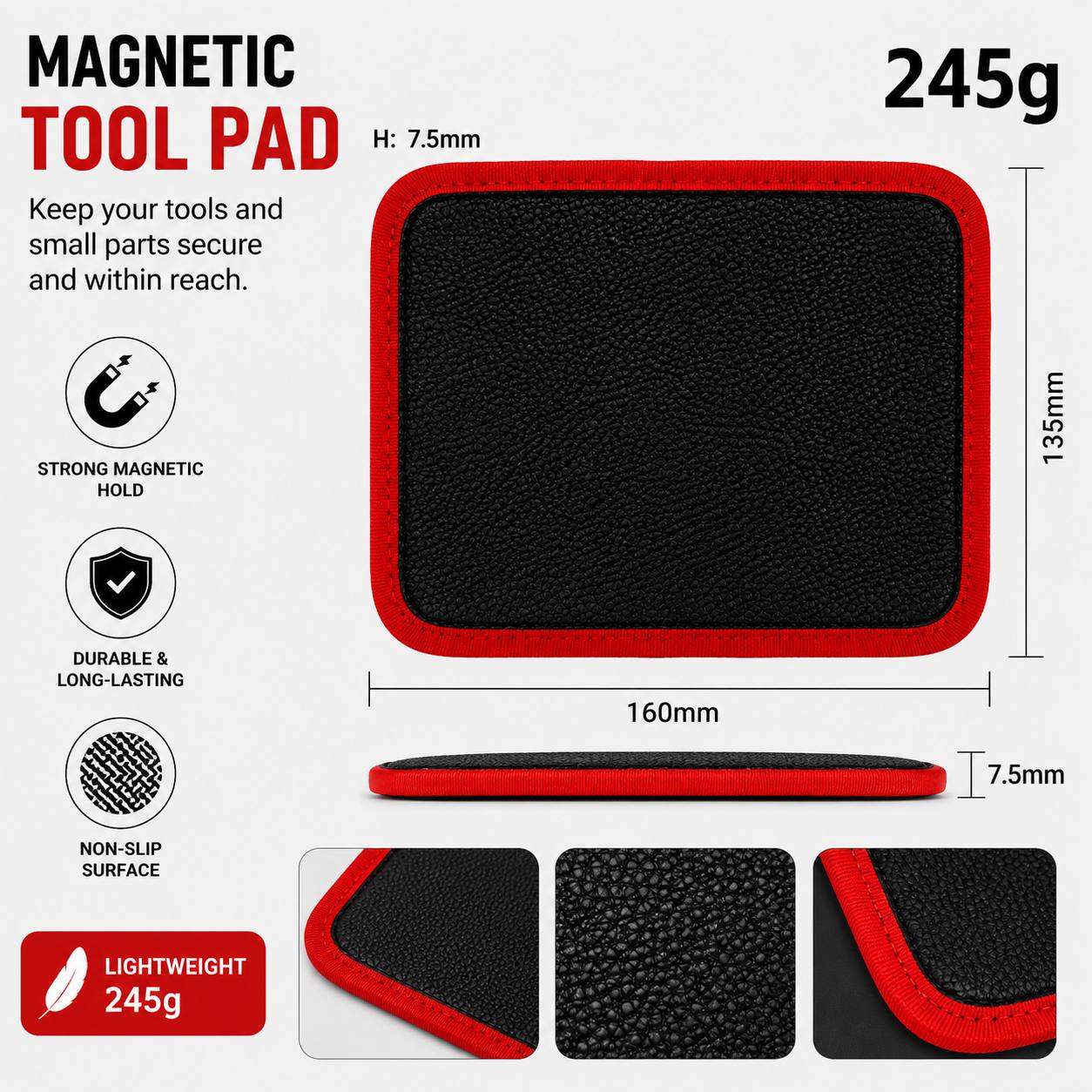 Magnetic Tool Mat – Heavy Duty Magnetic Organizer for Mechanics, Garage & Toolbox