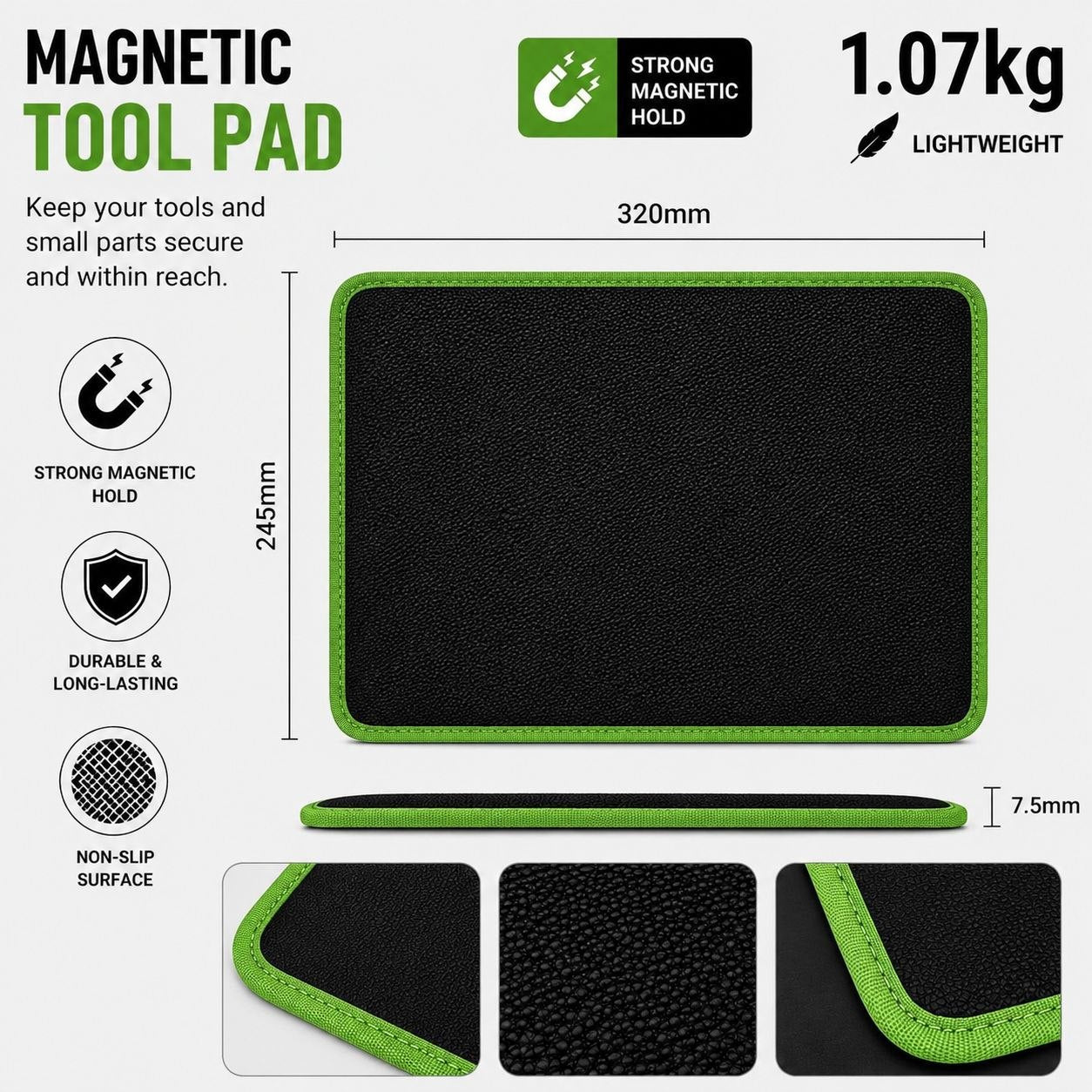 Magnetic Tool Mat – Heavy Duty Magnetic Organizer for Mechanics, Garage & Toolbox