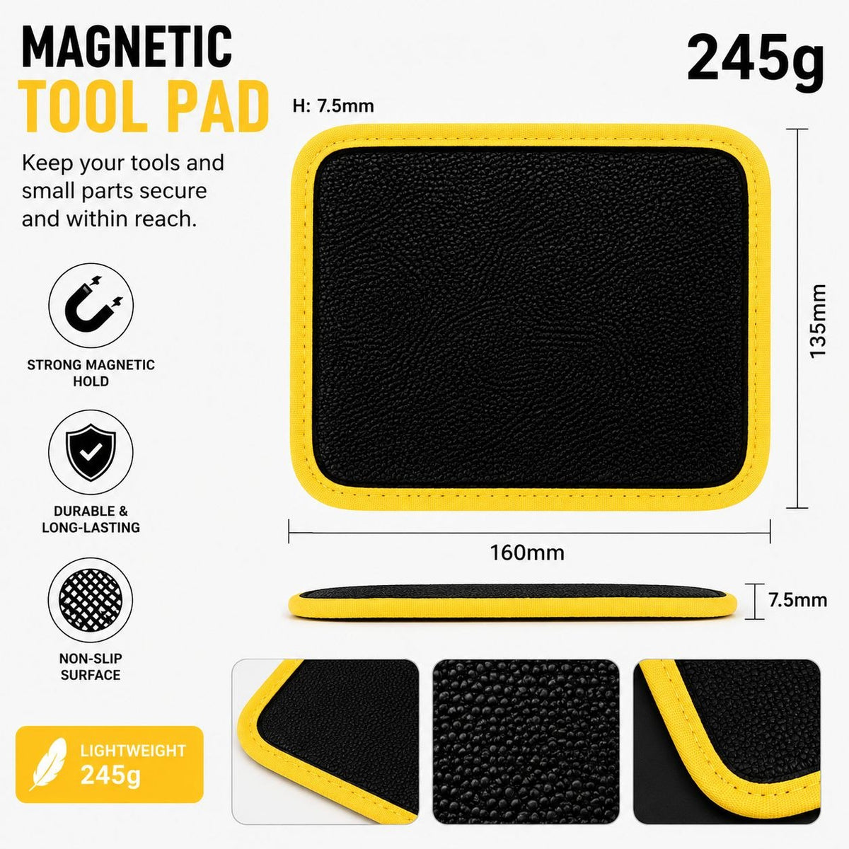 Magnetic Tool Mat – Heavy Duty Magnetic Organizer for Mechanics, Garage & Toolbox