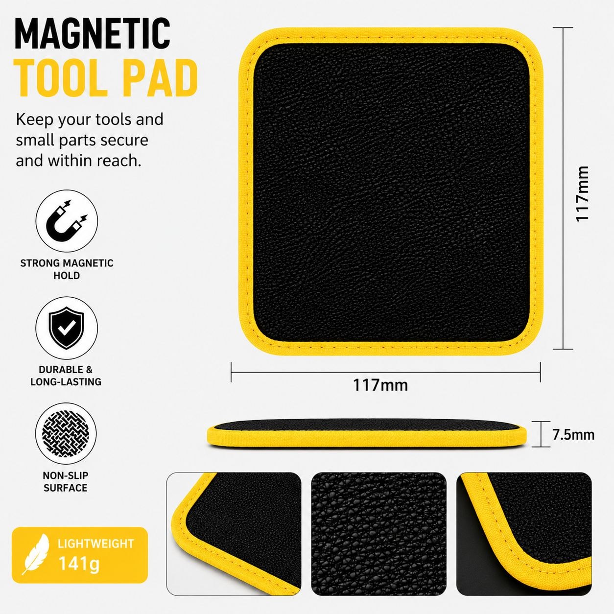 Magnetic Tool Mat – Heavy Duty Magnetic Organizer for Mechanics, Garage & Toolbox