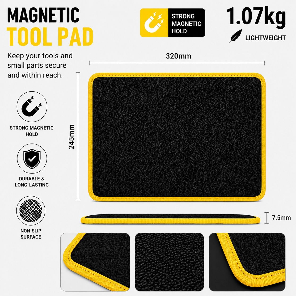 Magnetic Tool Mat – Heavy Duty Magnetic Organizer for Mechanics, Garage & Toolbox